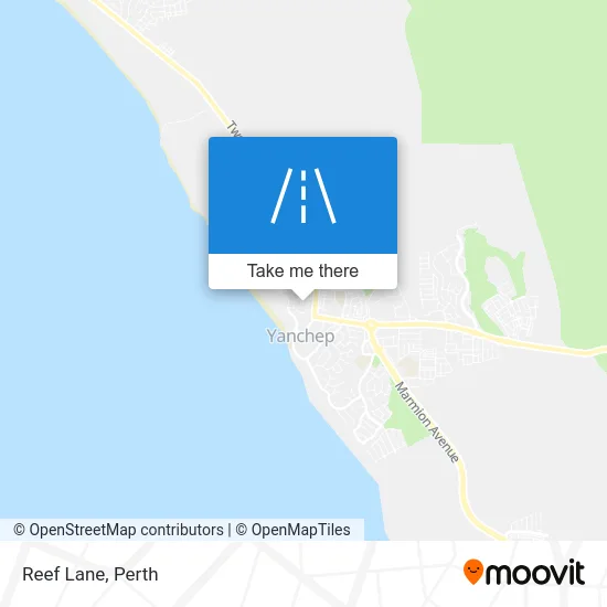 Mapa Reef Lane