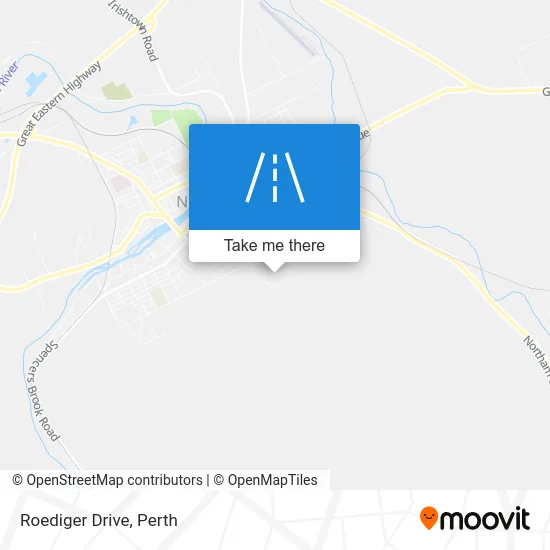Mapa Roediger Drive