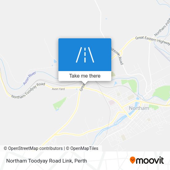Northam Toodyay Road Link map