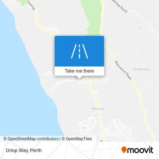 Mapa Orlop Way