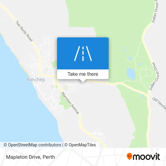 Mapa Mapleton Drive