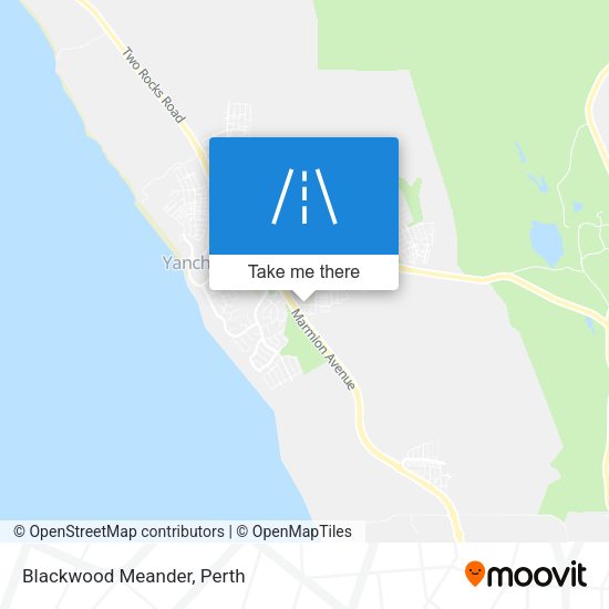 Blackwood Meander map