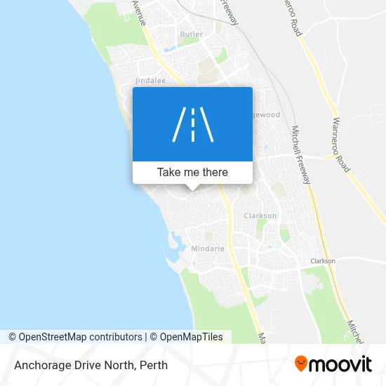 Mapa Anchorage Drive North