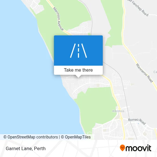 Mapa Garnet Lane