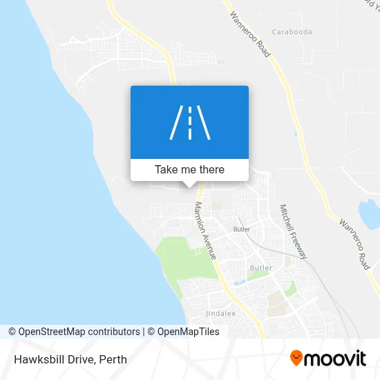 Mapa Hawksbill Drive