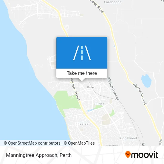 Mapa Manningtree Approach