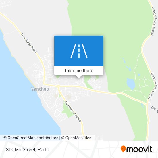 St Clair Street map