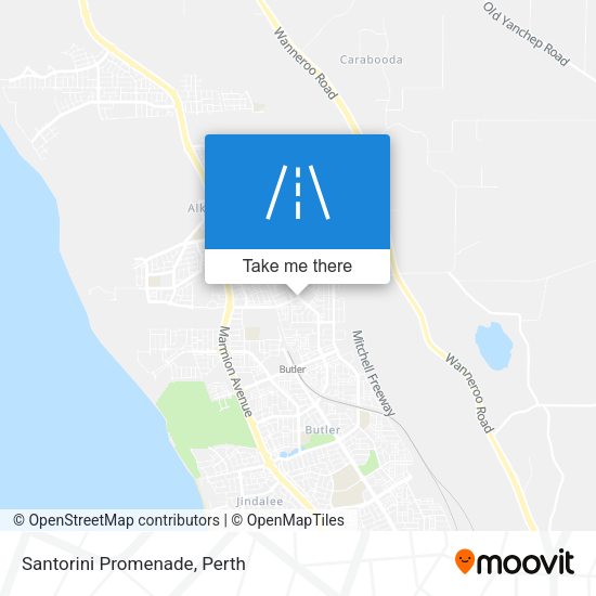 Santorini Promenade map