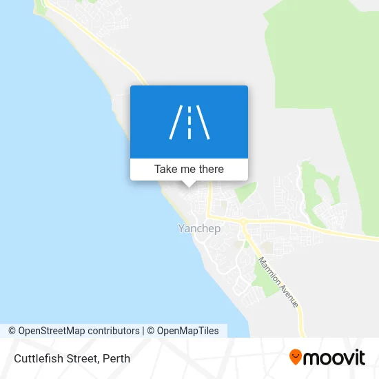 Mapa Cuttlefish Street