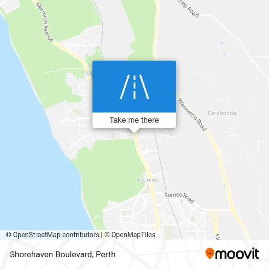 Mapa Shorehaven Boulevard