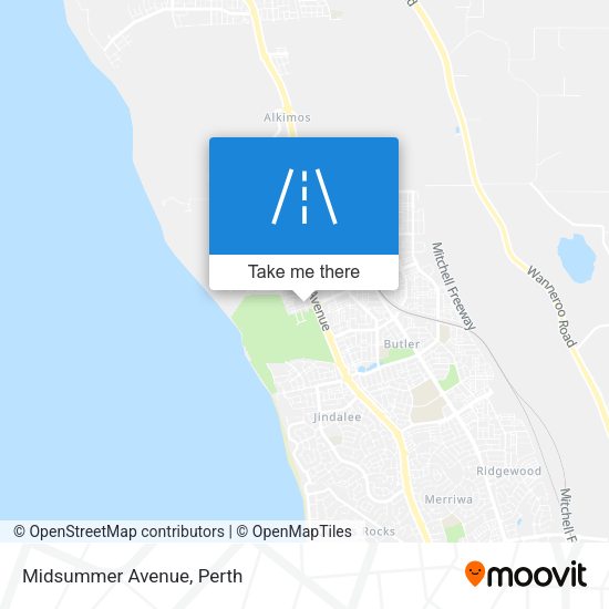 Midsummer Avenue map