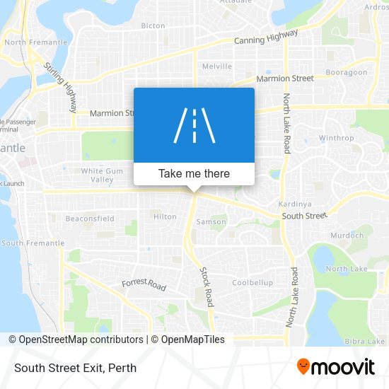 South Street Exit map