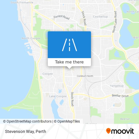 Stevenson Way map