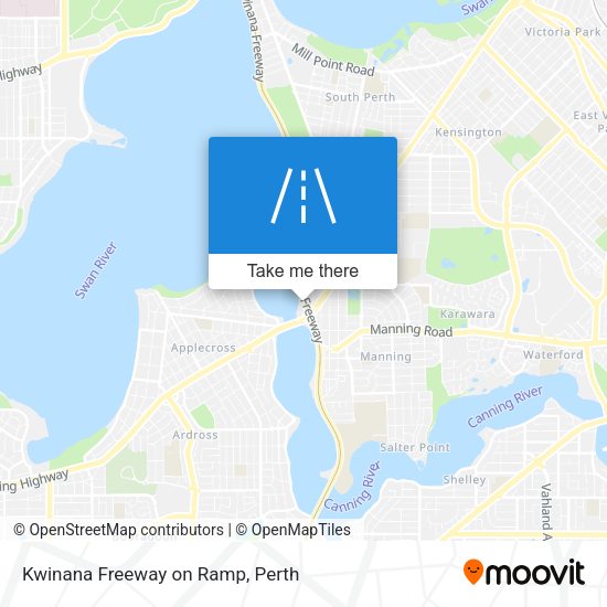 Kwinana Freeway on Ramp map