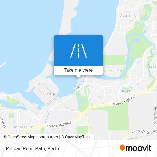 Mapa Pelican Point Path