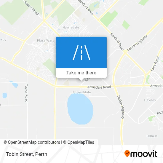 Mapa Tobin Street