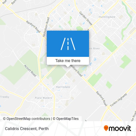Calidris Crescent map