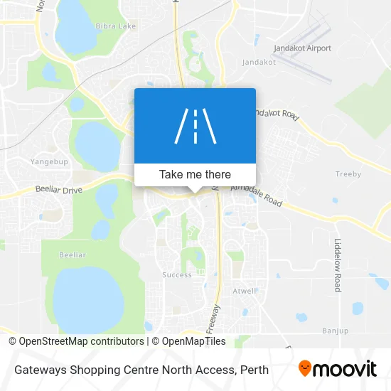 Mapa Gateways Shopping Centre North Access