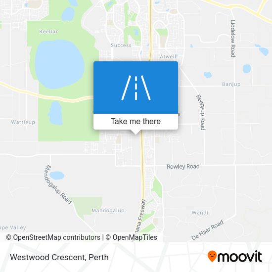 Westwood Crescent map