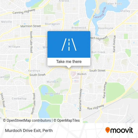 Mapa Murdoch Drive Exit