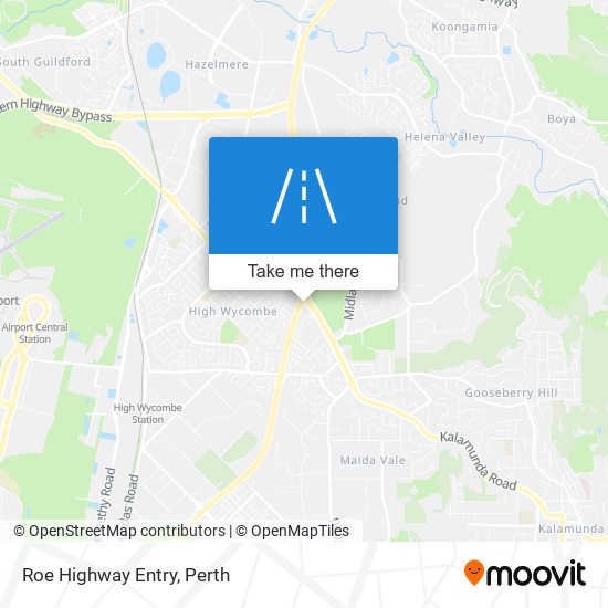 Roe Highway Entry map