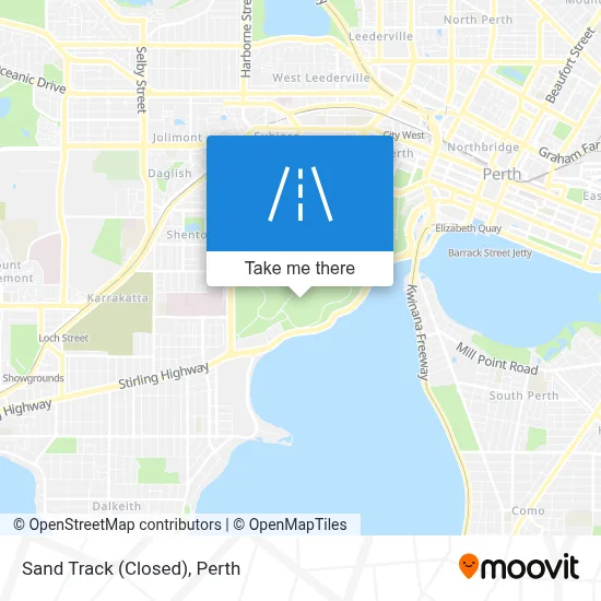 Mapa Sand Track (Closed)