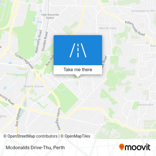 Mcdonalds Drive-Thu map