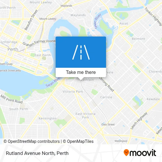 Mapa Rutland Avenue North