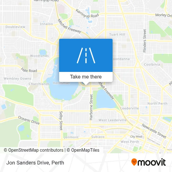 Mapa Jon Sanders Drive