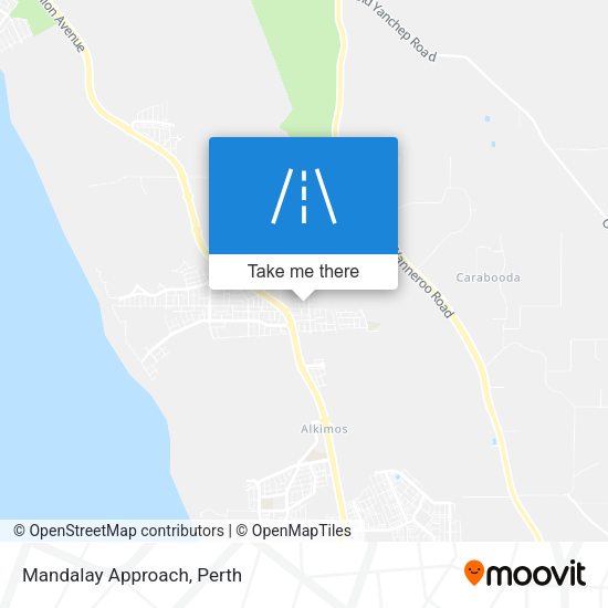 Mandalay Approach map