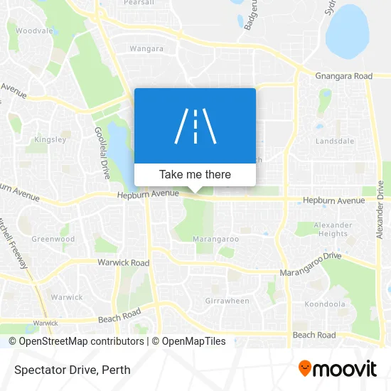 Mapa Spectator Drive