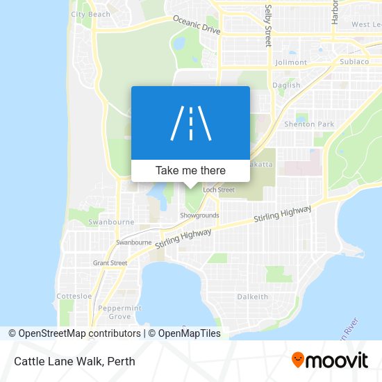 Cattle Lane Walk map