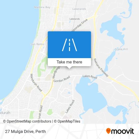 Mapa 27 Mulga Drive