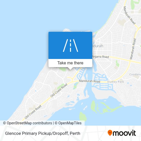Glencoe Primary Pickup/Dropoff map