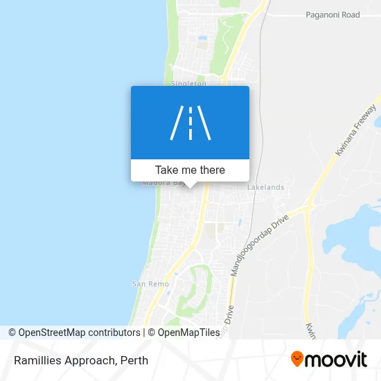 Mapa Ramillies Approach