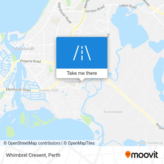 Mapa Whimbrel Cresent