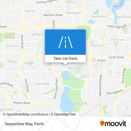 Serpentine Way map