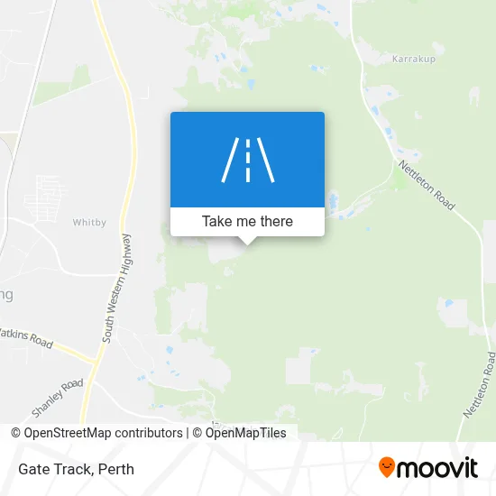 Mapa Gate Track