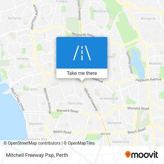 Mitchell Freeway Psp map