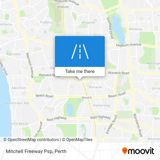 Mapa Mitchell Freeway Psp