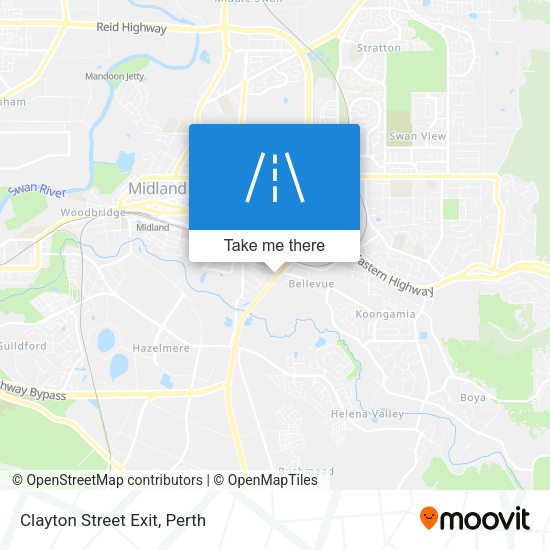 Clayton Street Exit map