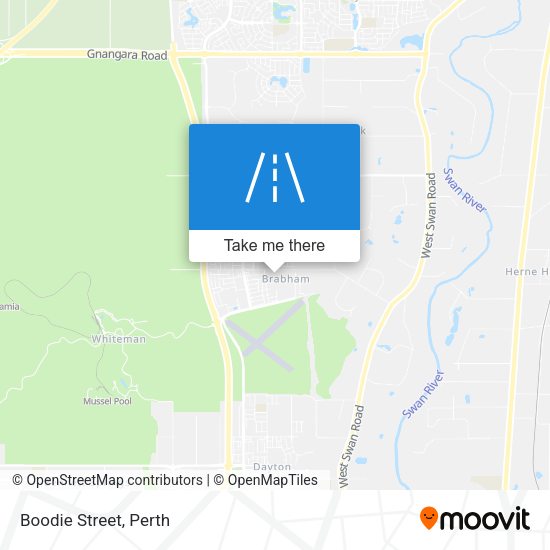 Boodie Street map