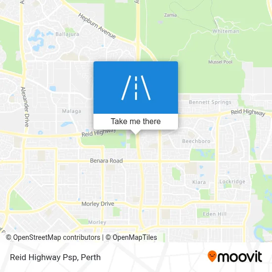 Mapa Reid Highway Psp