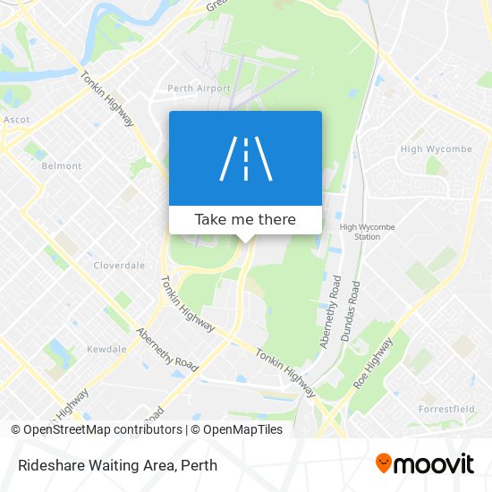 Rideshare Waiting Area map