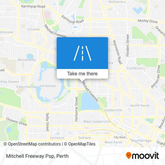 Mitchell Freeway Psp map