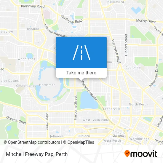 Mapa Mitchell Freeway Psp