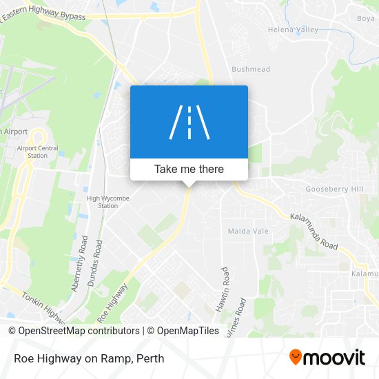 Roe Highway on Ramp map