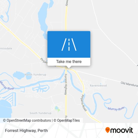 Forrest Highway map