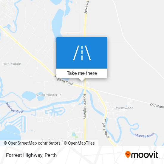 Mapa Forrest Highway
