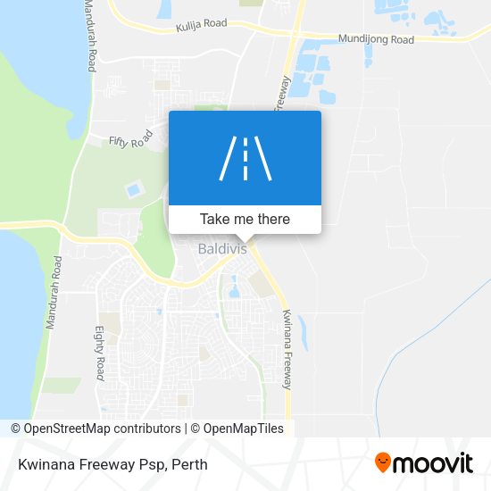Kwinana Freeway Psp map